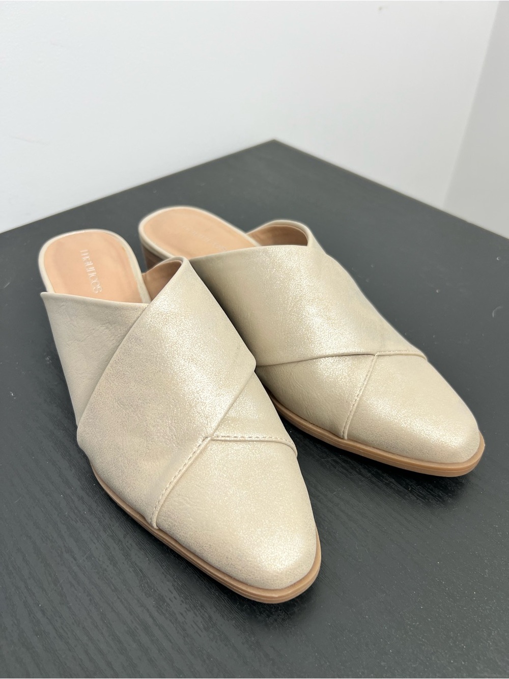 SuperCush Isabel Woven Heeled Mule Size 7.5